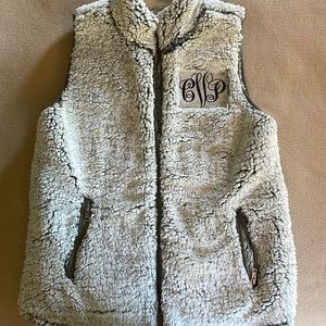 New fleece vest (initials cVp)